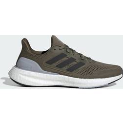 Adidas Pureboost 23 Shoes - Olive Strata/Core Black/Halo Silver