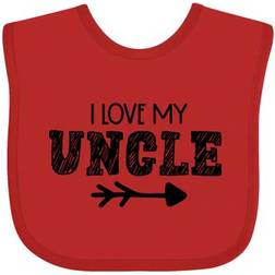 Inktastic I Love My Uncle With Arrow Baby Bib