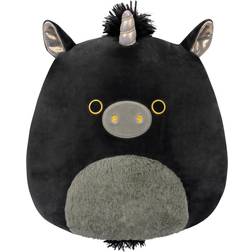 Jazwares Squishmallows 12 Inch Nicolita Black and Gold Unicorn