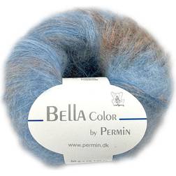 Permin Bella Color Garn 74 Blå Beige Brun