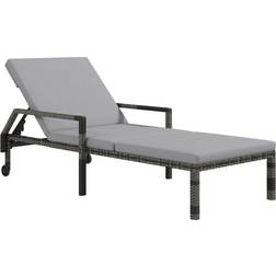 OutSunny Rattan Wicker Chaise Garden