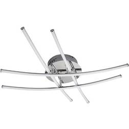 Lindby Yael Modern Chrome/White/Silver Loftplafond 67cm