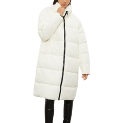 Dorothy Perkins Tall Padded Longline Coat - Ivory