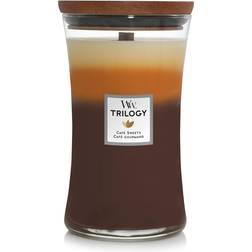 Woodwick Large Hourglass Trilogy Cafe Sweets Doftljus 600g