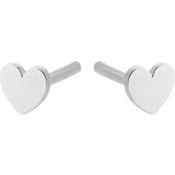 Pernille Corydon Mini Heart Earsticks - Silver