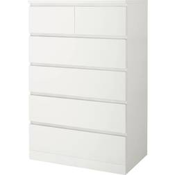 IKEA Malm White Chest of Drawer 80x123cm