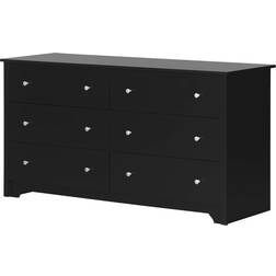 South Shore Vito Pure Black Chest of Drawer 59.2x31.2"