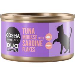 Cosma Duo Layer Tuna Mousse with Sardine Pieces 6x70g