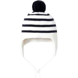 Jacadi Paris Baby's Hat with Stripes - Soft White