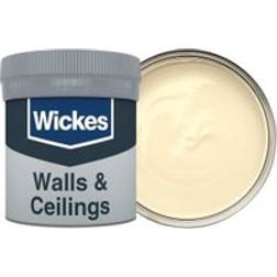 Wickes Vinyl Matt Emulsion Paint Tester Pot Cream 0.75L