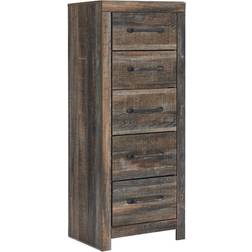 Ashley Drystan Rustic Brown Chest of Drawer 21.7x53.9"