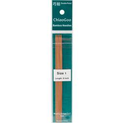 ChiaoGoo Double Point Patina Bamboo Knitting Needles 15cm 2.25mm 5pcs