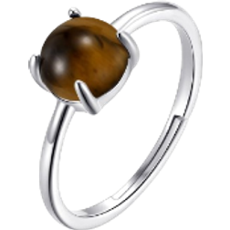 Tigers Eye Ring - Silver/Brown