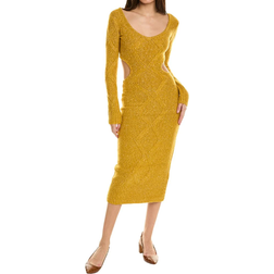 Staud Eleanor Sweater Dress - Yellow