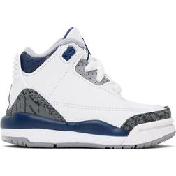 NIKE Air Jordan 3 Retro TD - White/Cement Grey/Black/Midnight Navy