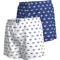 Adidas Men's Originals Comfort Cotton Boxer Briefs 2-pack - Blue/White