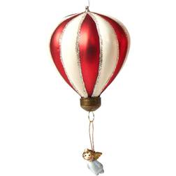 Speedtsberg l Balloon with Angel Red/White Julgranspynt 8cm