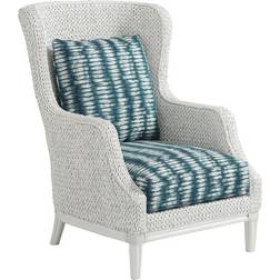 Tommy Bahama Ocean Breeze Vero Blue/White Armchair 45"