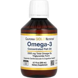 California Gold Nutrition Norwegian Extra Strength Omega 3 Fish Oil Lemon 200ml