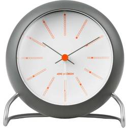 Arne Jacobsen Bankers Bordur Dark Grey Horloge de Table 11.3cm