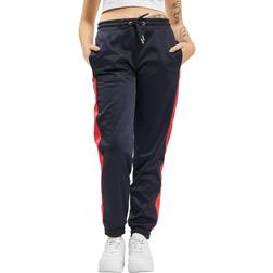 Urban Classics Maternity Track Pants - Navy Blue/Electric Red