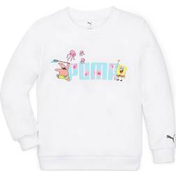 Puma Kid's X Spongebob Crew Sweatshirt - White