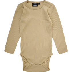 Hummel Baby Rene Long Sleeve Bodysuits - Irish Cream