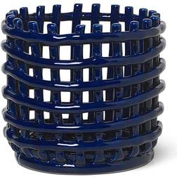 Ferm Living Braided Blue Basket 16cm 16cm