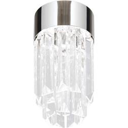 Orion Prism LED Chrome/Clear Ceiling Flush Light 10cm