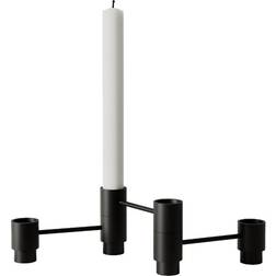 Nichba Structure Black Ljusstake 7cm