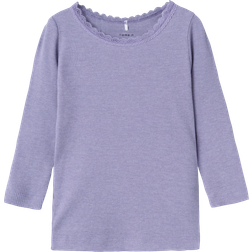 Name It Basic Top with Long Sleeves - Heirloom Lilac (13198042)