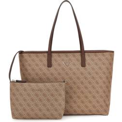 Guess Power Play Quattro G Large Tech Tote - Brown