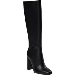 Steve Madden Ally Faux Leather Heeled Knee High Boots - Black