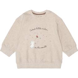 That's Mine Finley Little Sister Sweatshirt - Light Brown Melange (0711114)