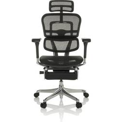 hjh OFFICE Ergohuman Plus Legpro I Schwarz Kontorstol 141cm