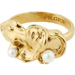 Pilgrim Moon Ring - Gold/White