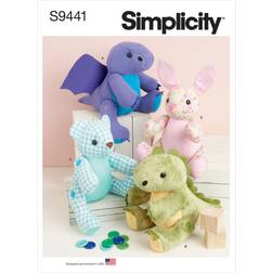 Simplicity Sewing Pattern S9441 13" Plushies