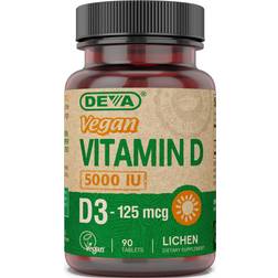 Deva Vitamin D3 5000 IU 90 pcs