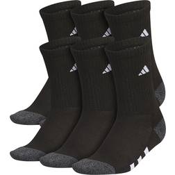 adidas Boy's Athletic Cushioned Crew Socks 6-pack - Black/Onix Grey/White