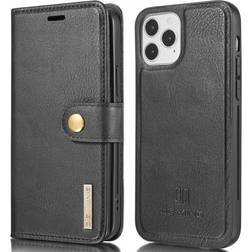 MTK DG.MING iPhone 13 Pro Split Läder Plånboksfodral Svart