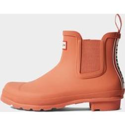 Hunter Women's Tri Colour Chelsea Wellington Boots, Red