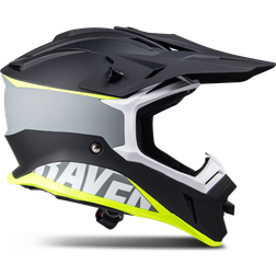 Raven Airborne Evo Crosshjälm Mattsvart-Gul