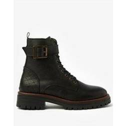 Barbour heidi lace boots in black Black