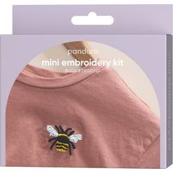 Panduro Hobby Mini broderikit sommerinsekter – alt til at brodere 8 forskellige insekter på dit tøj