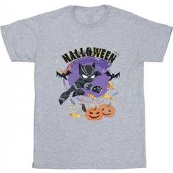 Marvel Kid's Black Panther Halloween T-Shirt - Sports Grey