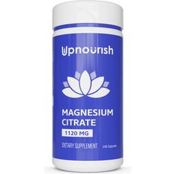 UpNourish Pure Magnesium Citrate 1120mg 240