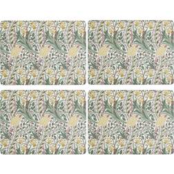 Pimpernel Morris & Co Bordsunderlägg Daffodil 4-pack Bordstablett Grön