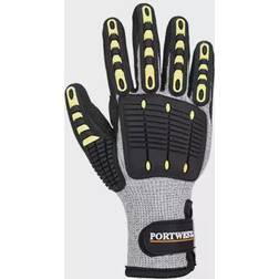 Portwest Anti Impact Cut Resistant Thermal Glove Grey/Black