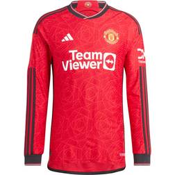 adidas Men's Manchester United 23/24 Long Sleeve Home Jersey