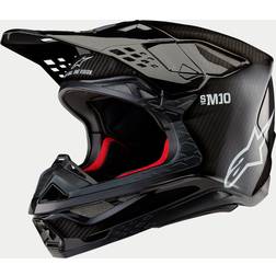 Alpinestars Supertech M10 Solid Helmet - Ece Black/Glossy Carbon